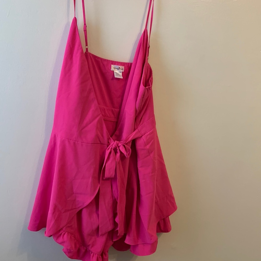 Perfectly Priscilla fuchsia romper